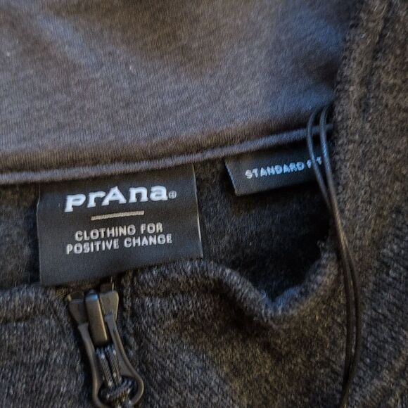NWT Prana Route Tracker Sweater Jacket Dark Iron Grey Full Zip Size L - Picture 5 of 12